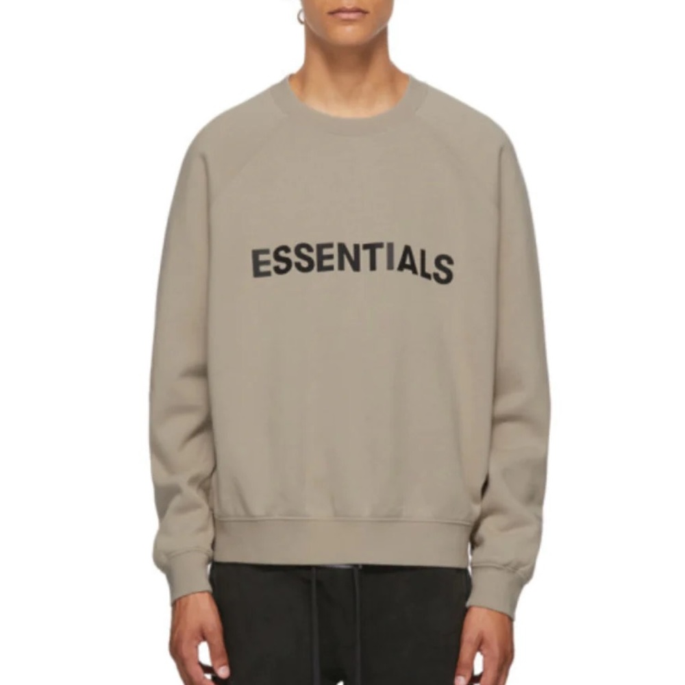 NWOT Fear of God Essentials Taupe Crewneck | XXS
